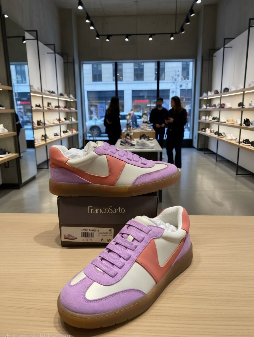 FRANCO SARTO PONTI WOMEN'S SZ 6 M SNEAKERS NEW IN BOX